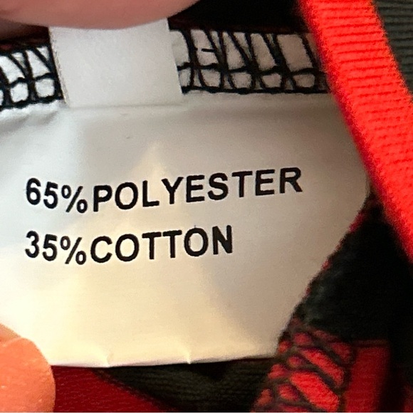 Scoopneck Ribbed Long-Sleeve T-Shirt In Stripe Size M Crop New Red & Black - Picture 6 of 6